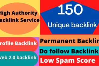 create profile and web 2 backlinks for website SEO