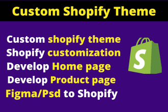 custom shopify theme, shopify theme developer,shopify customization, bug fixes