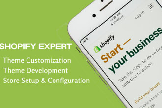 be your shopify developer and shopify store manager