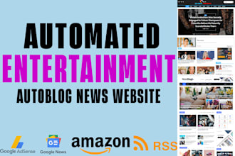create an automated entertainment, celebrity news website for passive income
