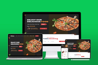 build a restaurant website, cafe, or bakery with an online booking system
