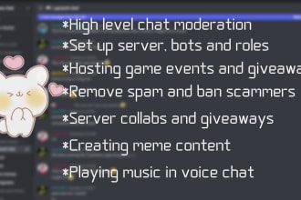 be your discord, twitch or social media moderator