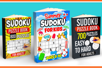 create sudoku, word search, or maze puzzle books for KDP