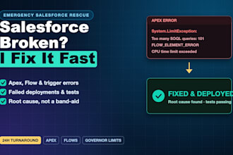 fix your salesforce bugs and flows