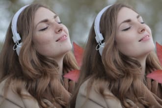 do face retouching to remove blemishes, wrinkles,  pimples