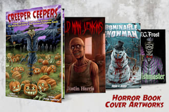 illustrate your horror book cover