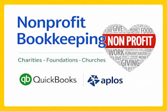 do nonprofit bookkeeping in quickbooks online, xero and aplos