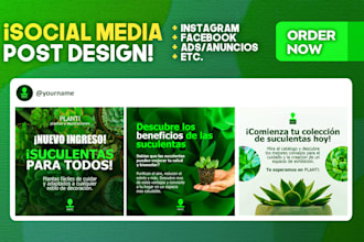desing instagram facebook post flyer carousel or ads