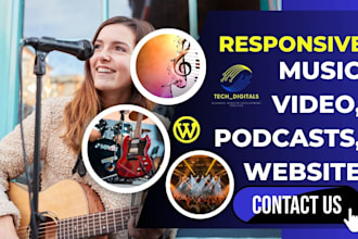 create high quality music artist podcast website bandzoogle music blog