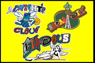 make unique brand name nba word logo,NFL, mlb, tshirt streetwear