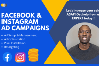 create and run facebook and instagram ads campaign
