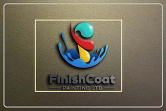 do unique maker painting logo design