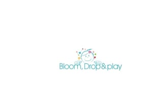 design a childrens play center logo for bloom  drop and play
