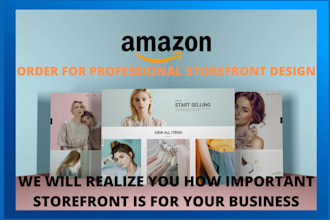 amazon brand storefront design custom store setup  banner layout for products