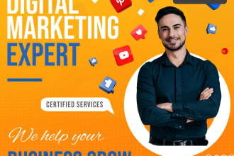be your digital media manager and marketing specialist