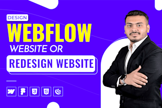 develop webflow website, figma to webflow or redesign webflow website