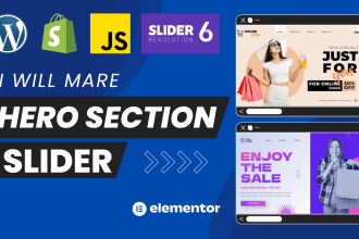 make eye catching slider or hero section for your website