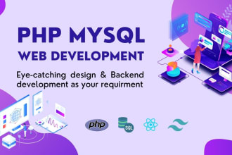 build PHP custom website and develop web application