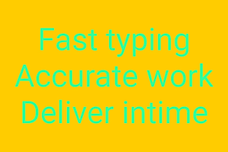 do fast and speedy typing with perfect accuracy