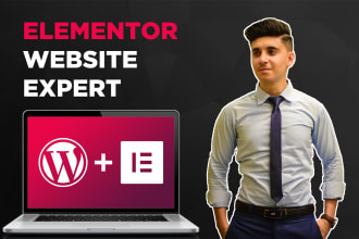 design wordpress elementor website or elementor expert