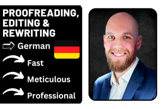 proofread, edit, and rewrite your german text