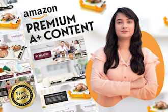 design premium or standard a plus content for amazon listings