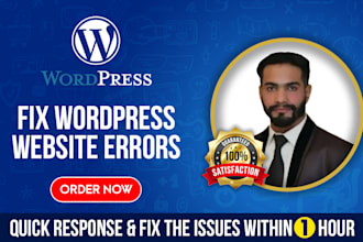 fix wordpress errors, issues and bugs