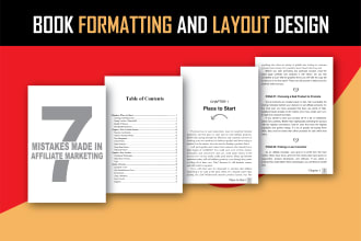 do book formatting and layout design for kdp