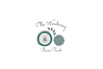 design an beautiful  flower  logo