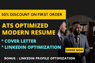 write and upgrade resume, cv, cover letter, linkedin services
