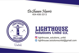 do business card, stationery design, email signature, capability statement, logo