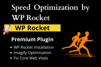do wordpress speed optimization with wp rocket in 24 hours