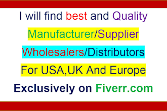 find manufacturer, supplier, wholesalers, distributors for you