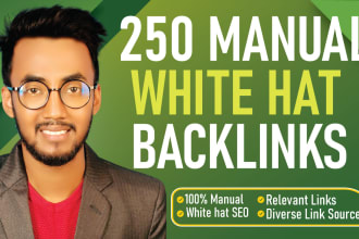 provide 250 manual foundation backlinks and white hat link building service