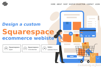 design a custom squarespace ecommerce website