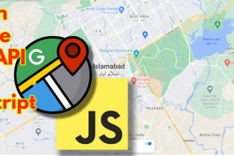 do custom javascript google map api