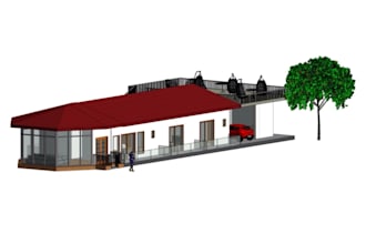 do amazing 3d house modeling  in revit