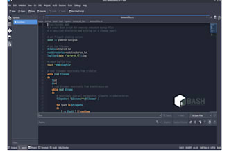 develop custom python, bash, perl scripts