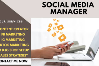 setup facebook shop be your social media marketing manager page content creator