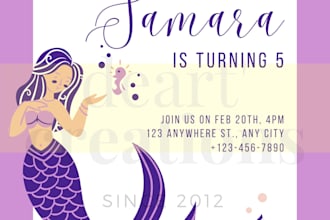 design birthday invitation card and wedding card