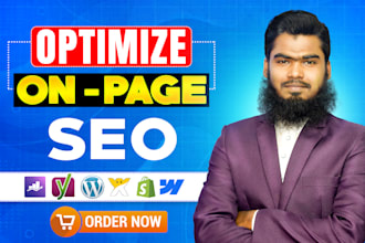 do on page SEO optimization for wordpress, wix, shopify