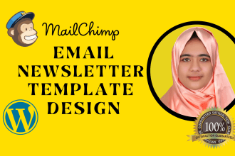 design responsive and editable mailchimp newsletter template
