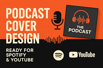design a clickbait youtube podcast thumbnail, podcast cover art