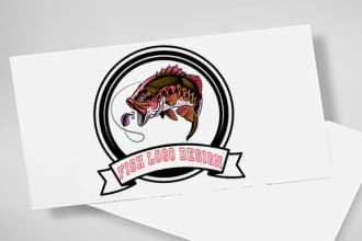 super experience fish logo with my creative thinking