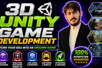 create a unity 3d mobile game as a professional game developer