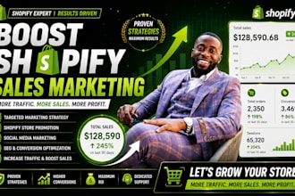 boost shopify sales, shopify marketing, meta ads, tiktok, ecommerce website