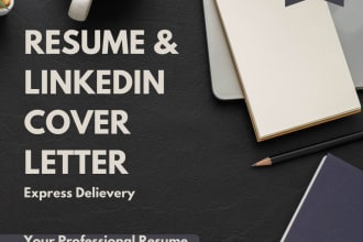 write sales and marketing resume, cover letter, linkedin