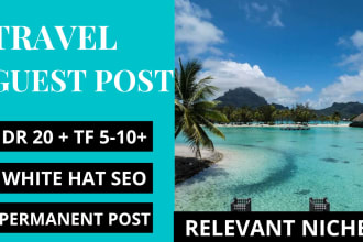 publish your article on my high da 40 travel blog