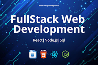 build custom react web app with node js API full stack development
