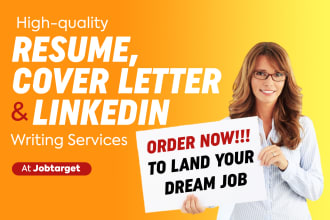 write a professional resume, cv, cover letter, and linkedin